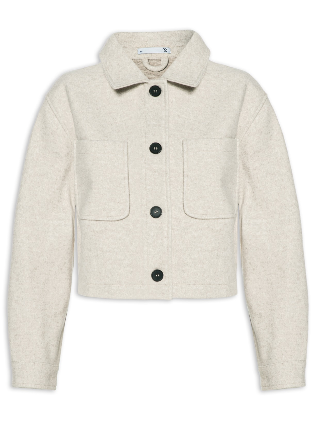 Casaco Feminino Com Bolsos - Bege