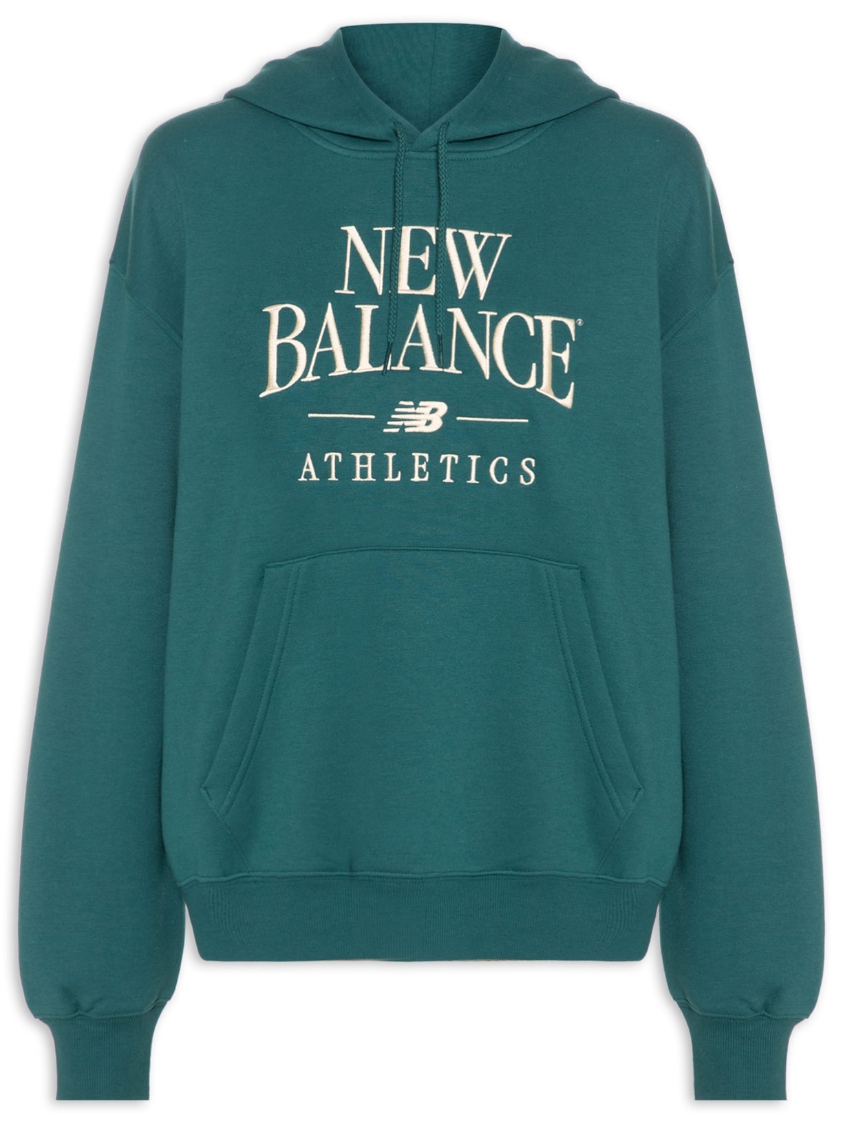 Casaco Feminino Com Capuz Linear Heritage Verde New Balance