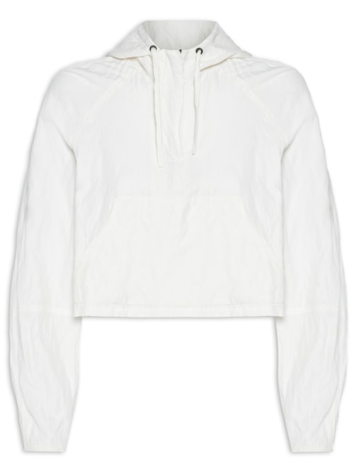 Casaco Feminino Cotton Canguru - Off White