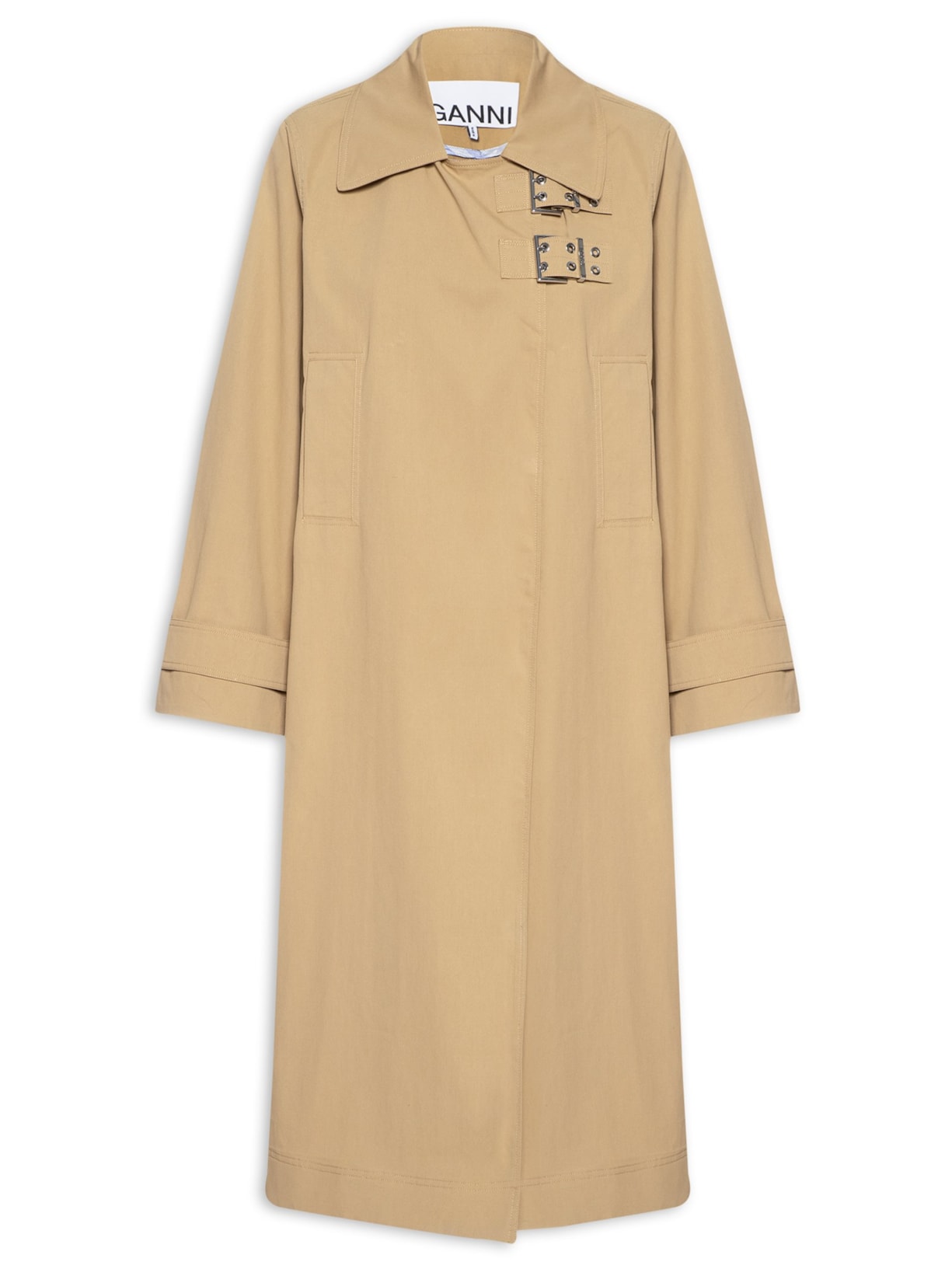 Casaco Feminino Cotton Twill Coat - Bege