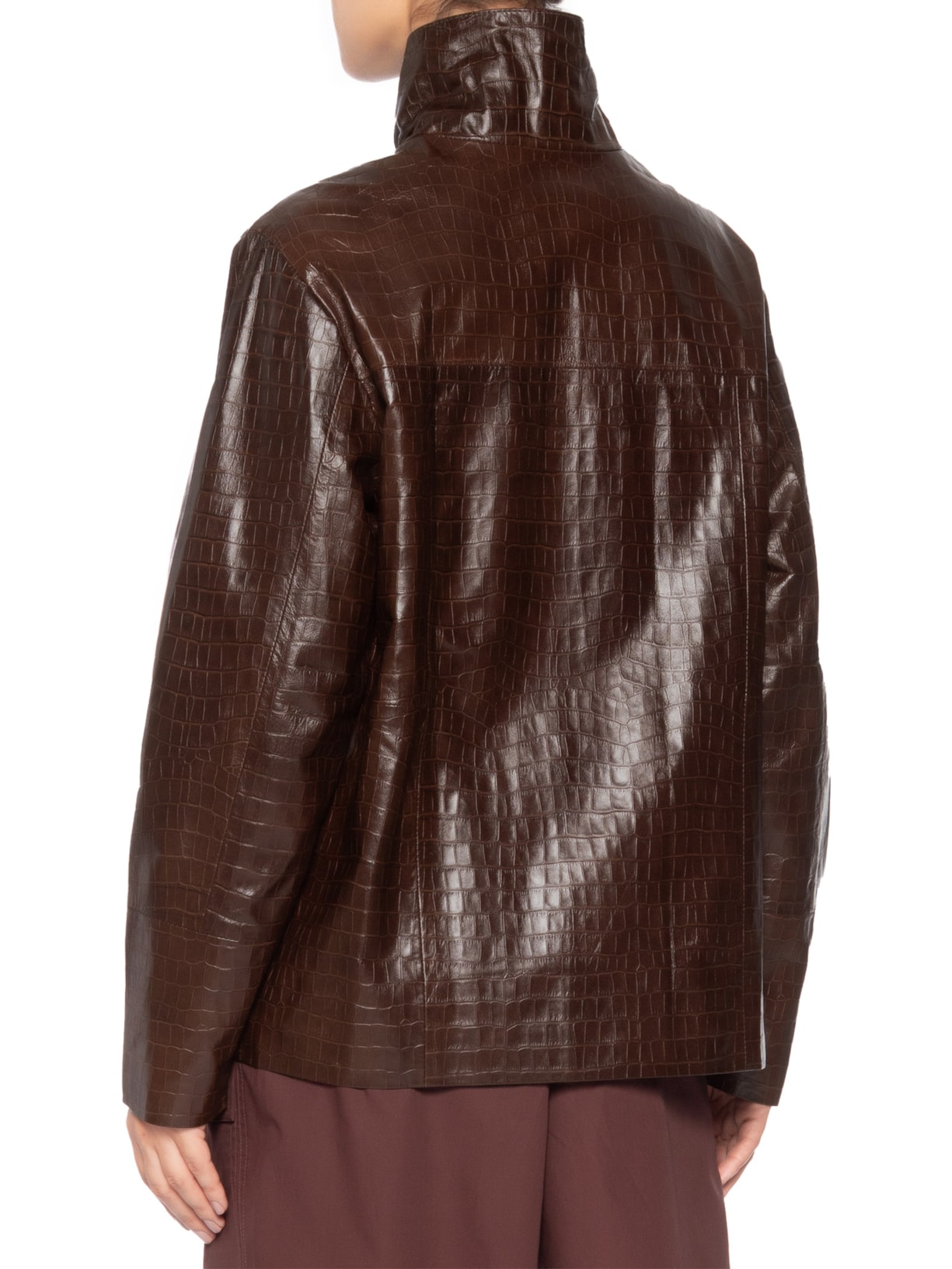 Casaco Feminino Couro Naomi Marrom Studio Kalline