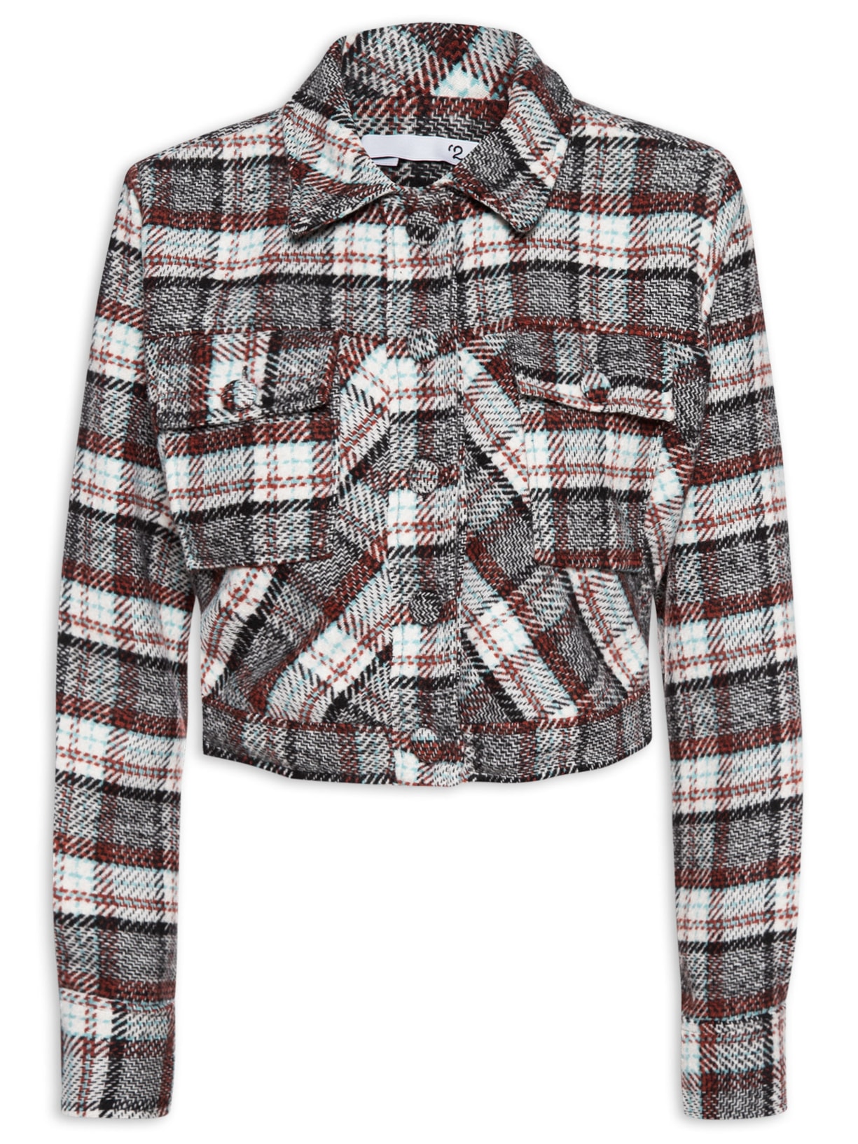 Casaco Feminino Cropped Em Tweed - Verde