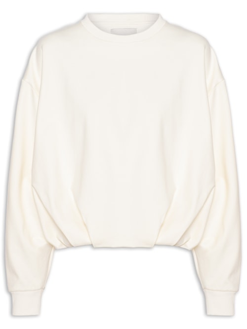 Casaco Feminino De Moletom Balone - Branco