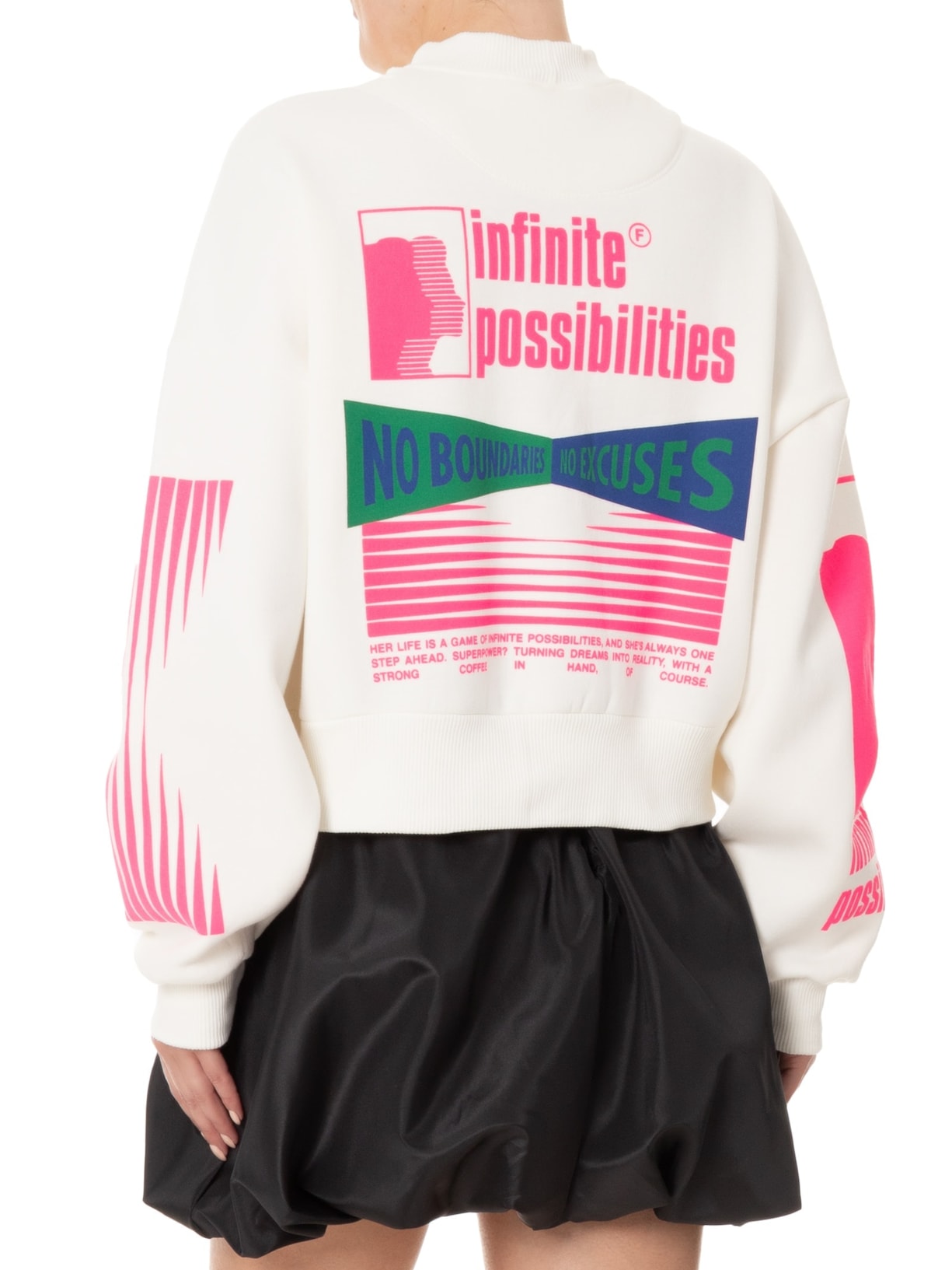 Casaco Feminino De Moletom Careca Infinity Branco Francesca