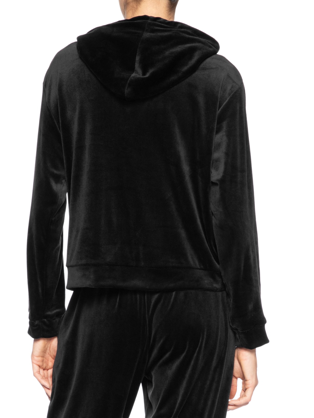 Casaco Feminino De Moletom Plush Preto Basiq