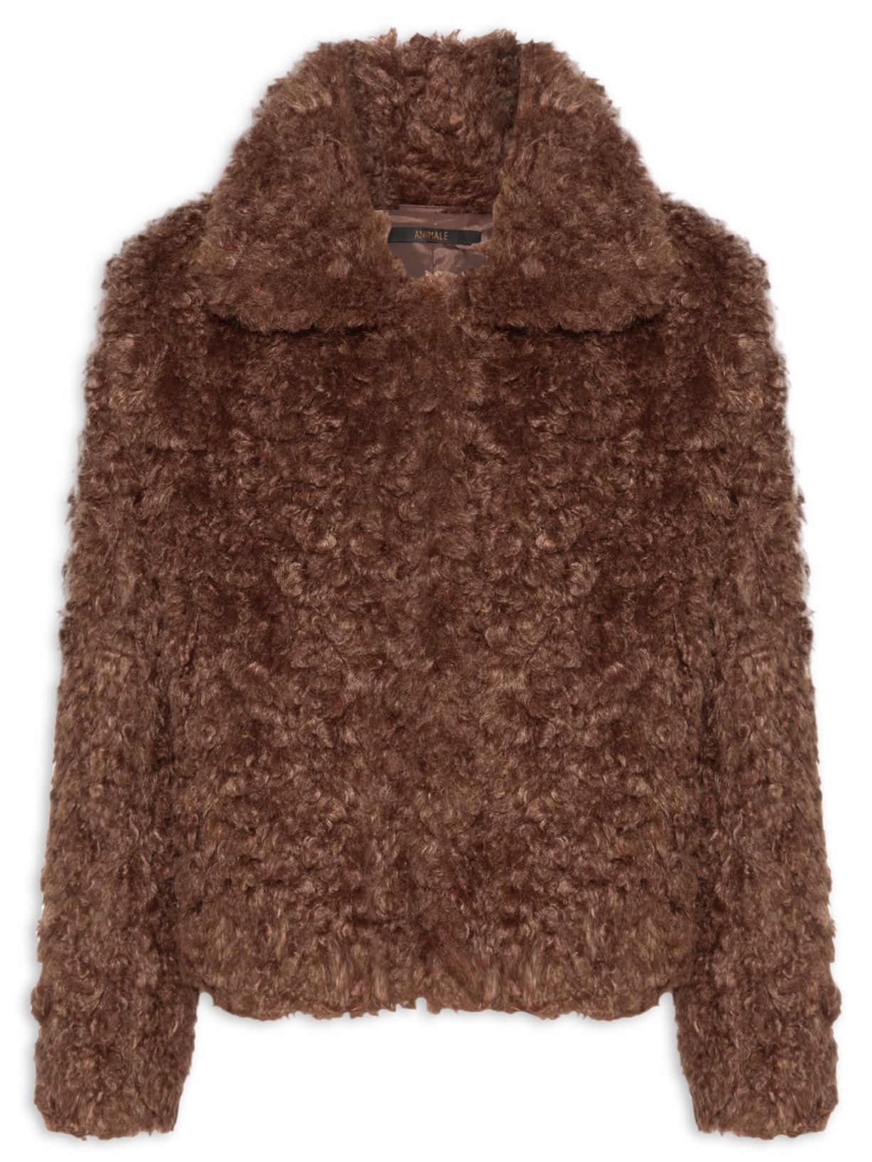 Casaco Feminino de Pelo Rum - Marrom