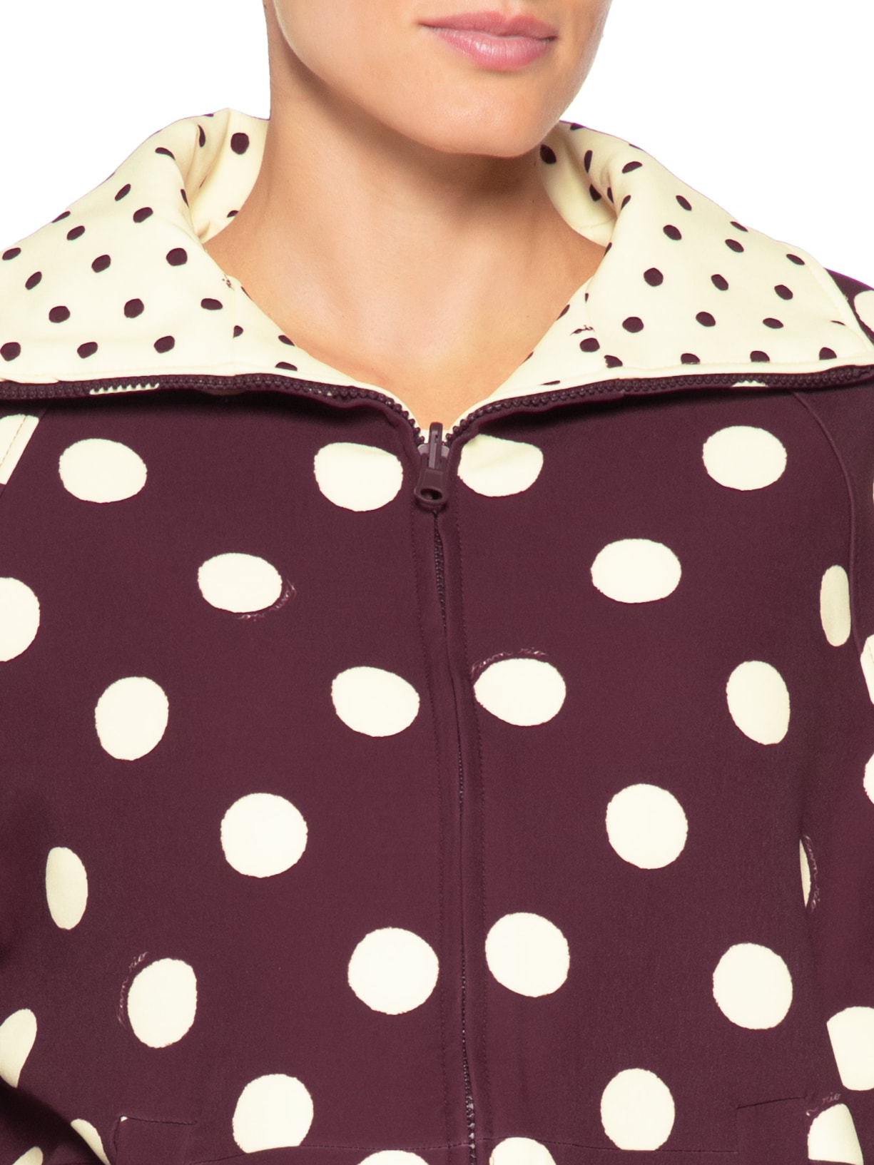 Casaco Feminino Double Petit Poa Marrom Farm