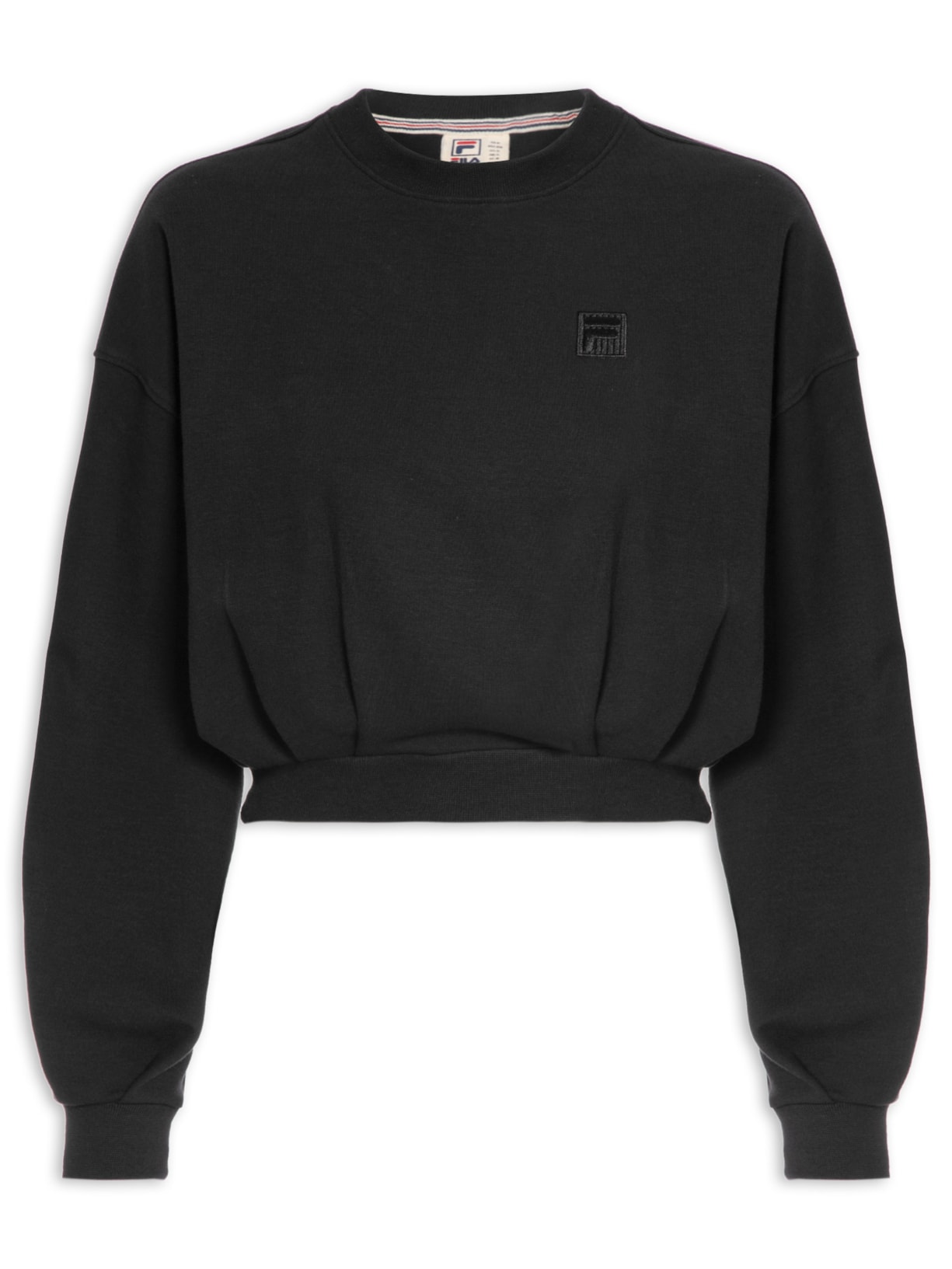 Casaco Feminino Fila Cropped Essential Iii Preto