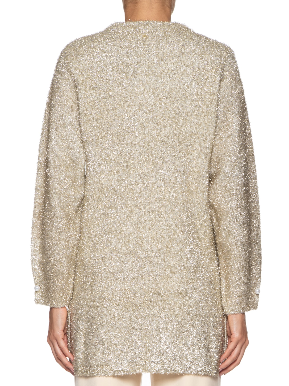 Casaco Feminino Frankie Tricot Dourado Bo.bô