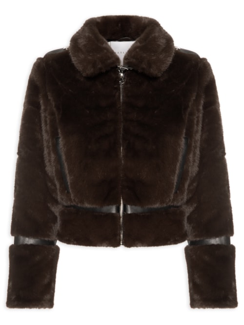 Casaco Feminino Fur – Marrom