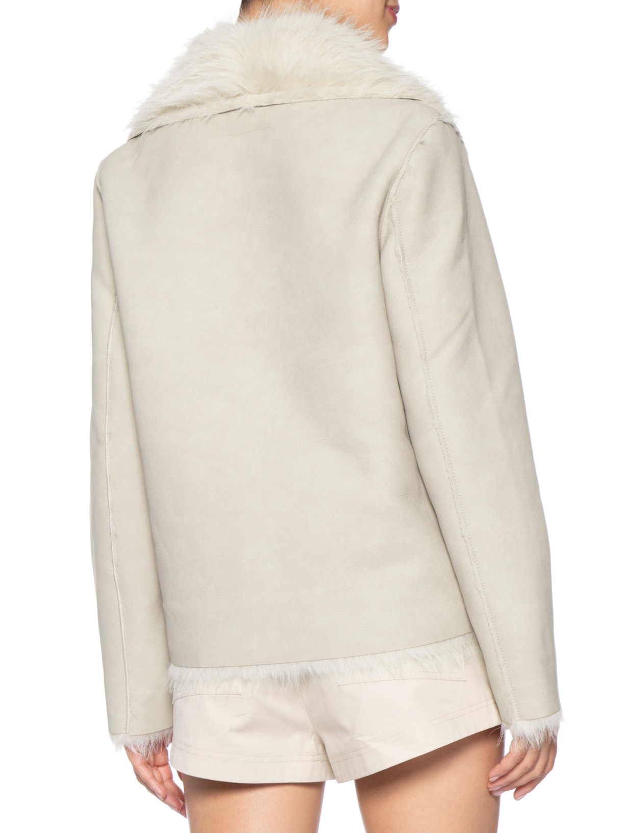 Casaco Feminino Fur Bege Market 33