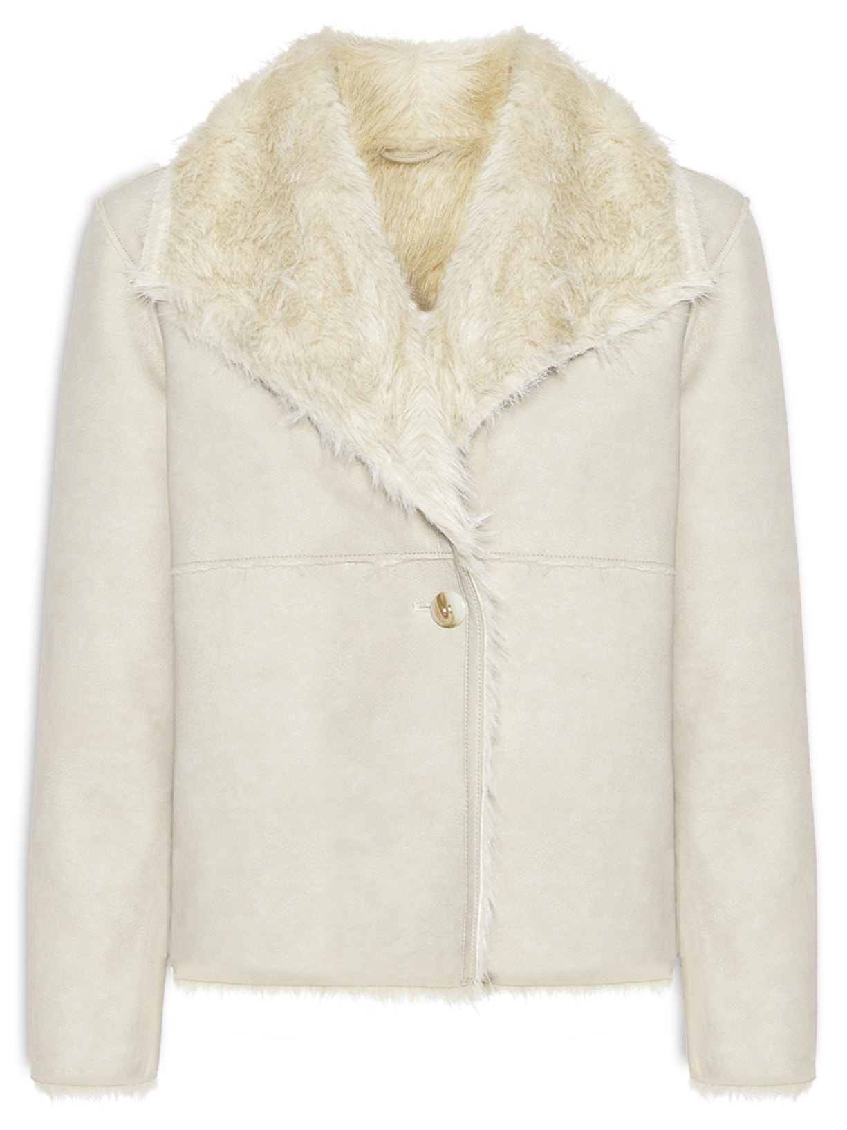 Casaco Feminino Fur Bege Market 33