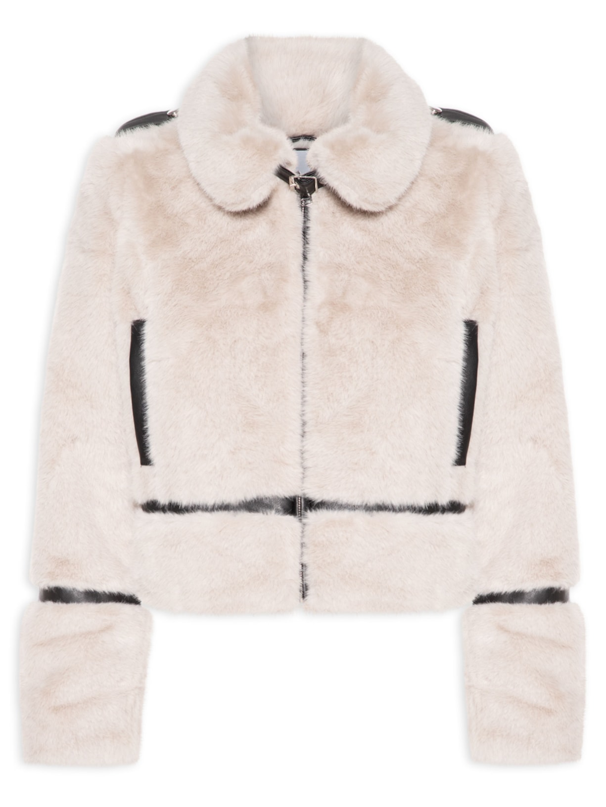 Casaco Feminino Fur Cinza Market 33