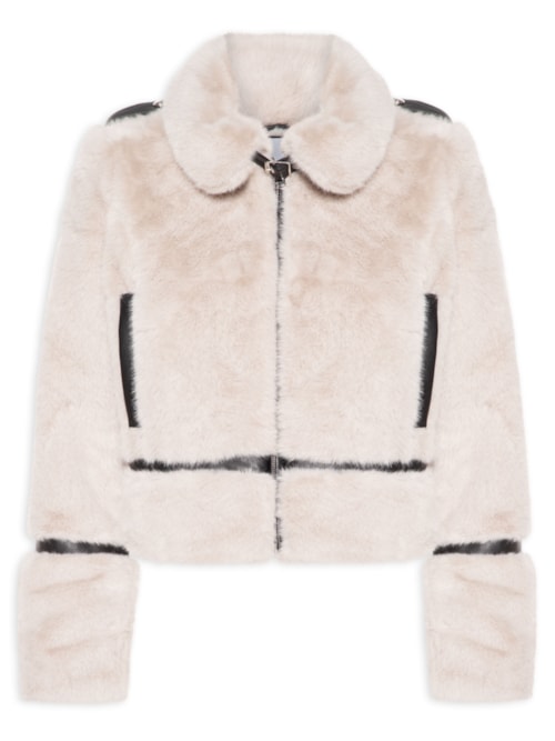 Casaco Feminino Fur - Cinza