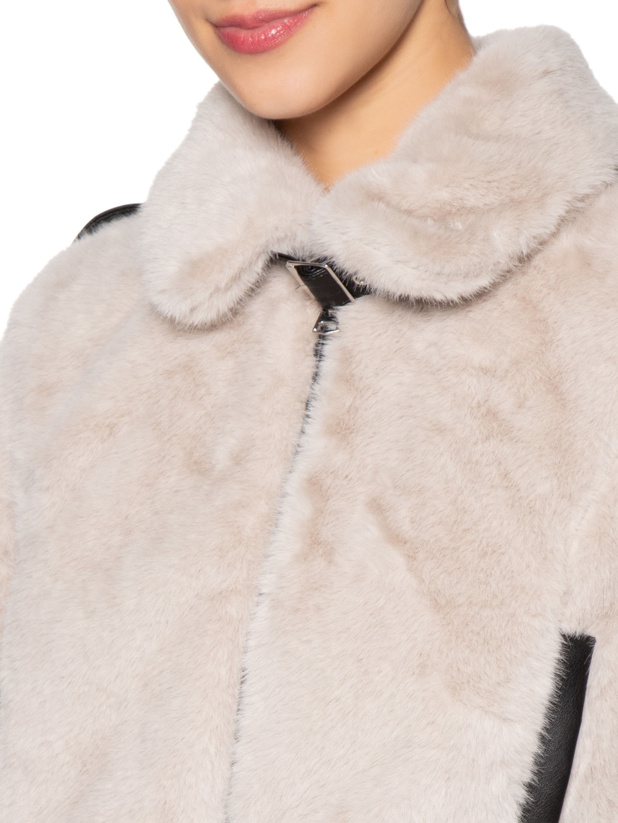 Casaco Feminino Fur Cinza Market 33