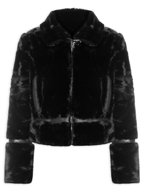Casaco Feminino Fur - Preto