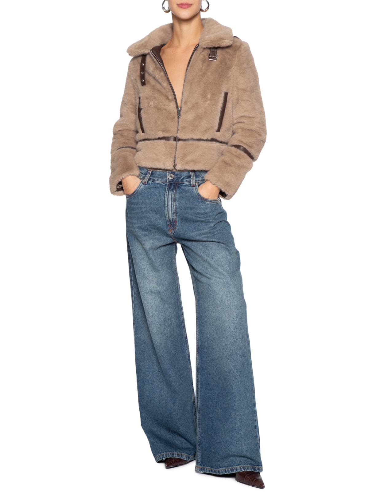 Casaco Feminino Fur – Bege Market 33