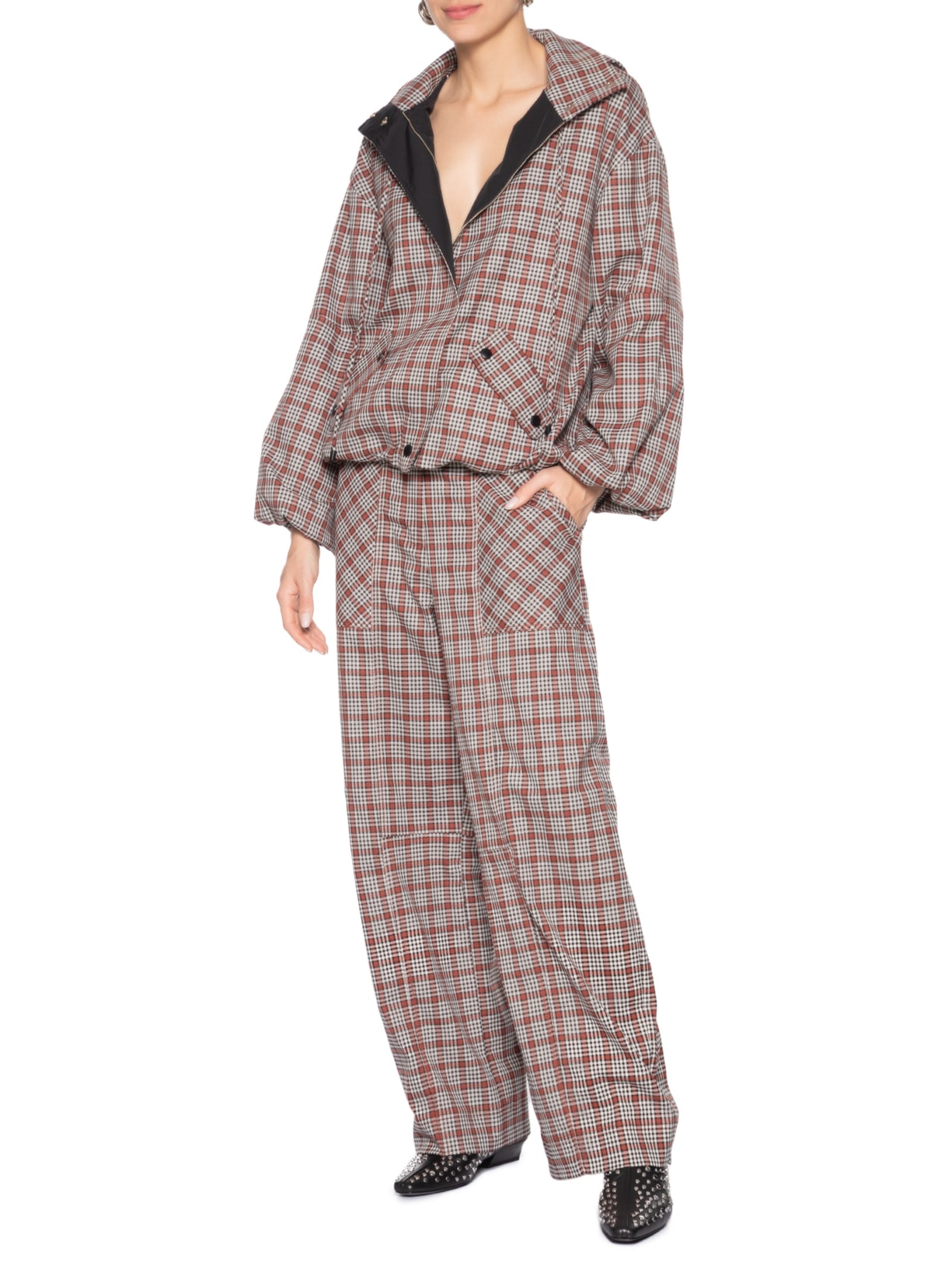 Casaco Feminino Gabardine Vichy Hailey Vermelho Nk