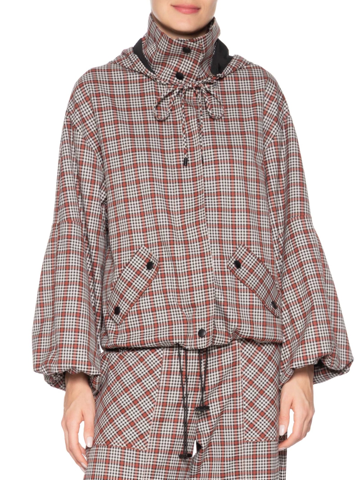 Casaco Feminino Gabardine Vichy Hailey Vermelho Nk