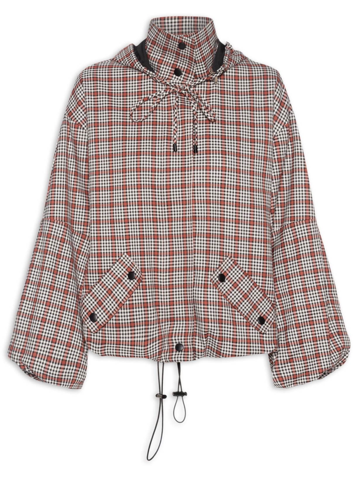 Casaco Feminino Gabardine Vichy Hailey - Vermelho