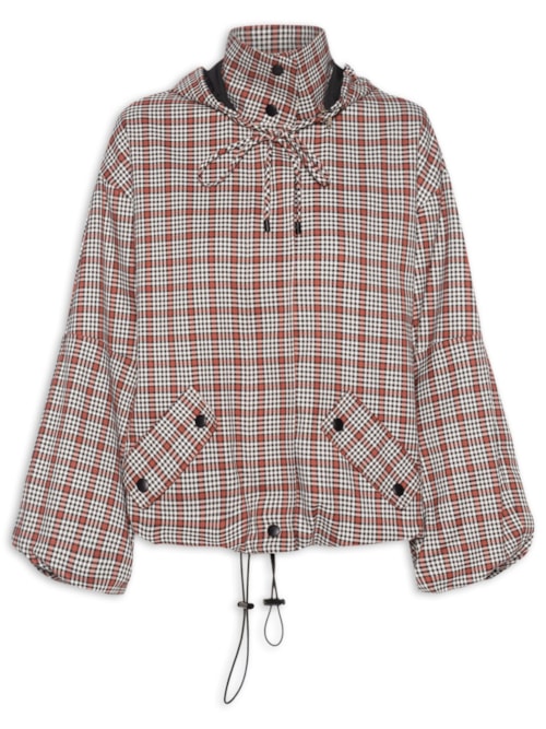 Casaco Feminino Gabardine Vichy Hailey - Vermelho