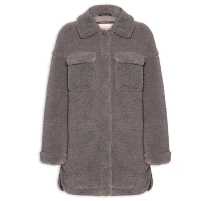 Casaco Feminino  GIII Sherpa Outerwear - Cinza