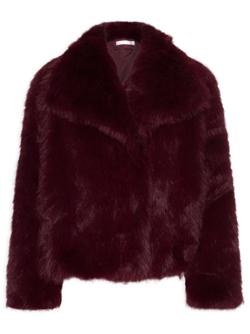 Casaco Feminino Gola Ampla - Vermelho