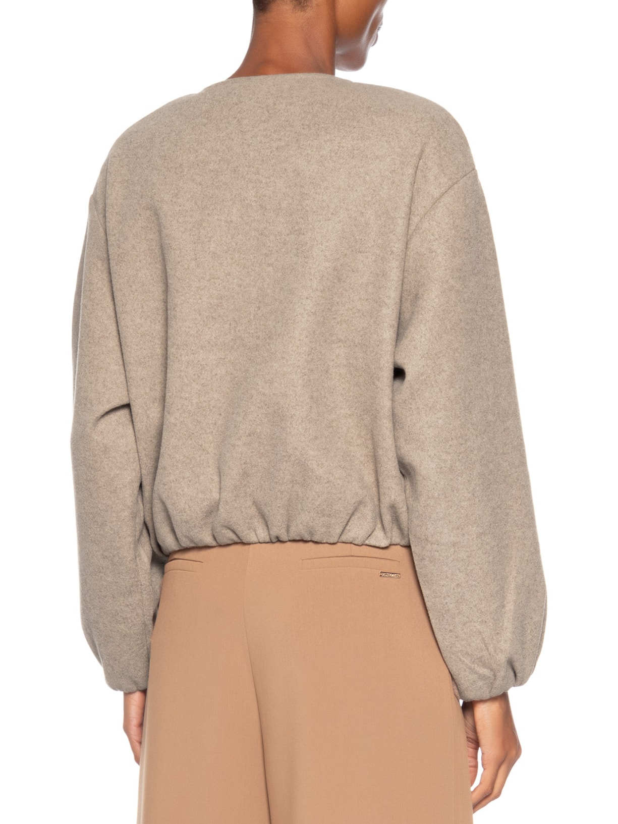 Casaco Feminino Gola Redonda Bege '2Essential