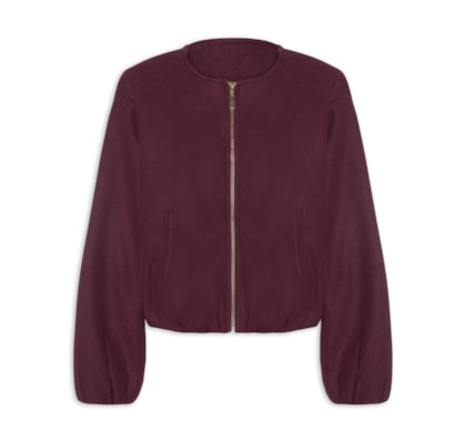Casaco Feminino Gola Redonda - Vermelho