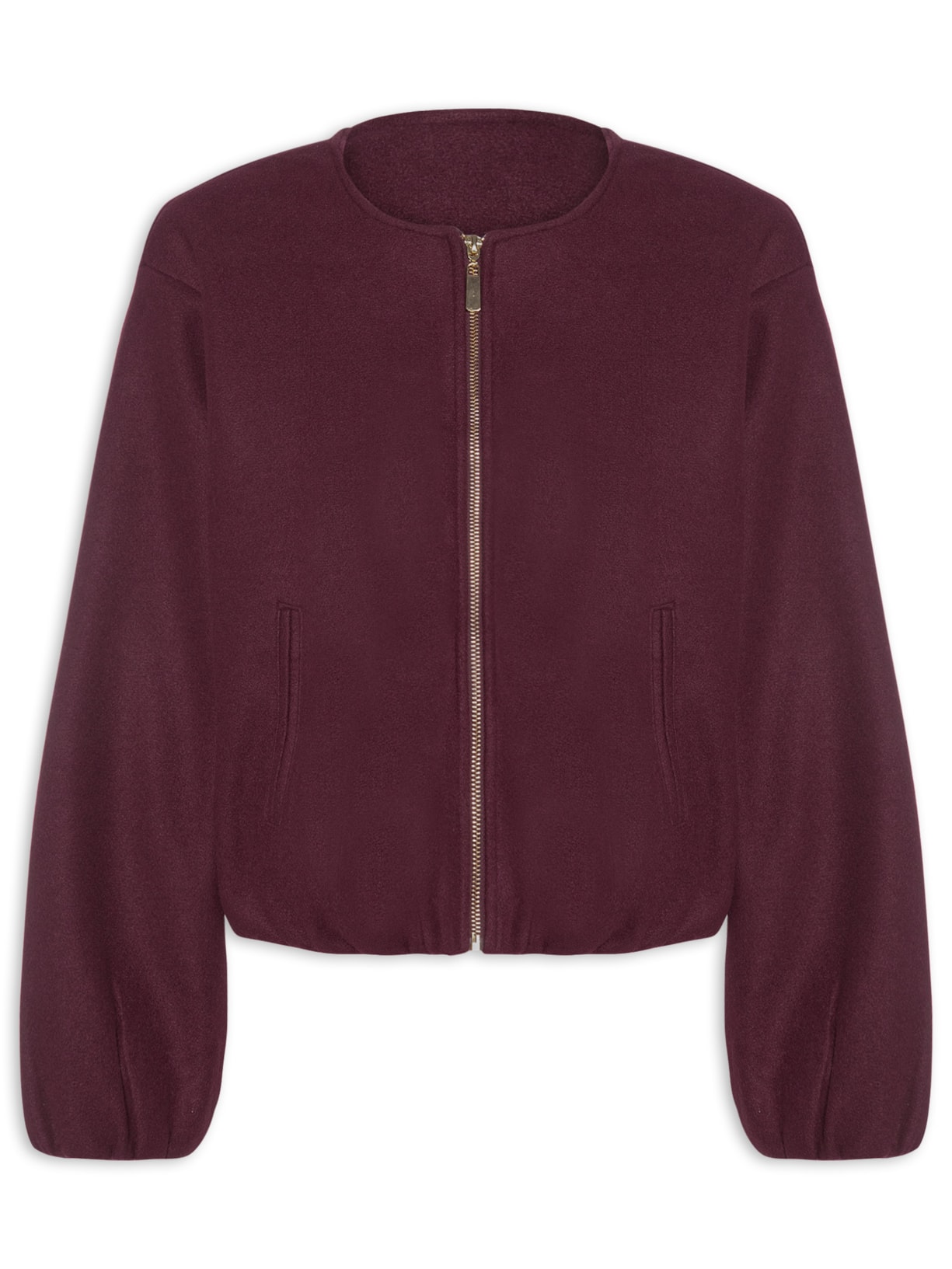 Casaco Feminino Gola Redonda - Vermelho