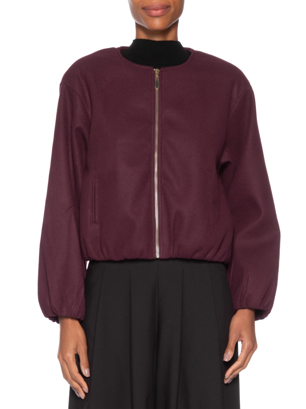 Casaco Feminino Gola Redonda Vermelho '2Essential
