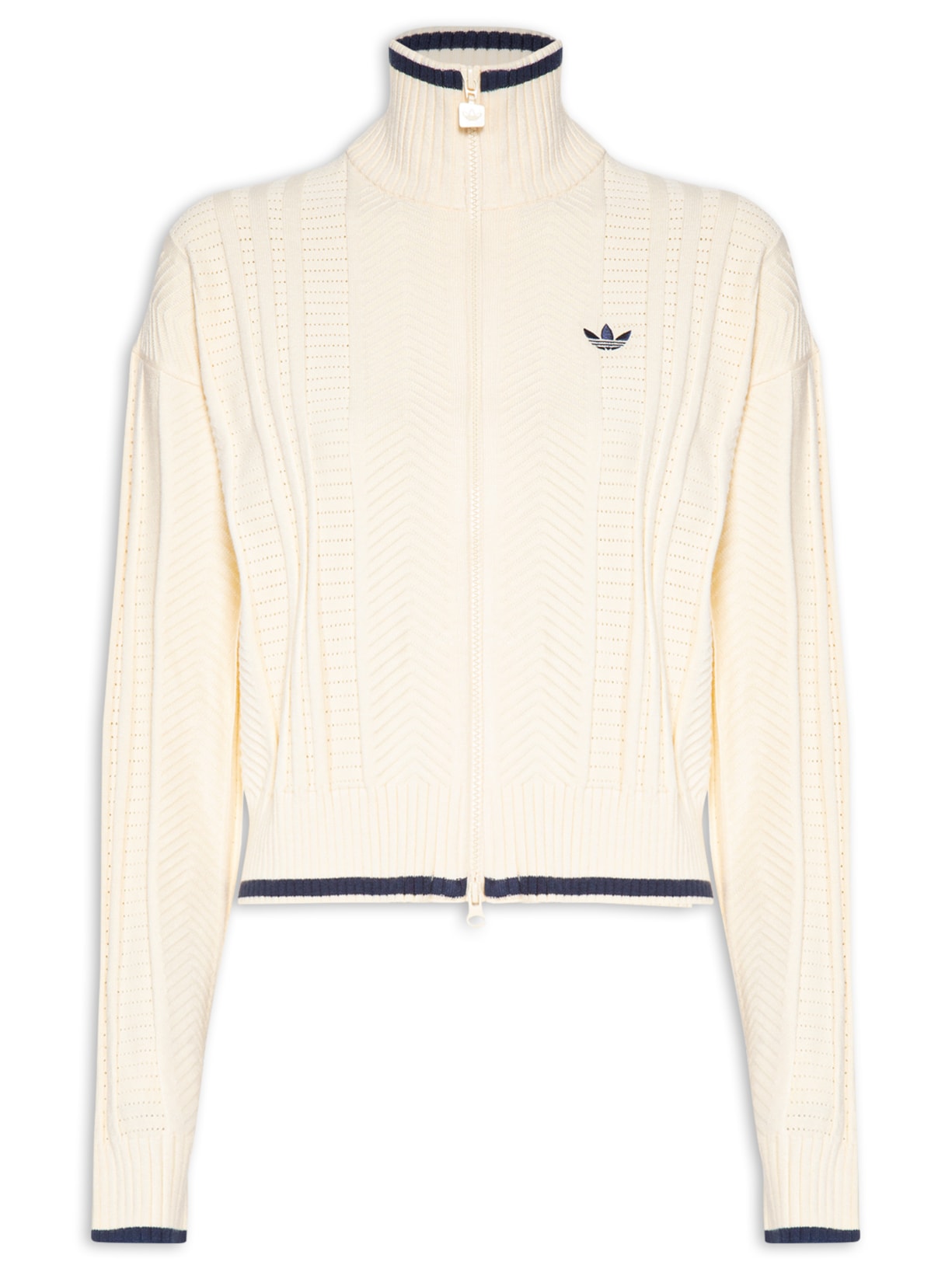 Casaco Feminino Gola Tricot Amarelo Adidas Originals