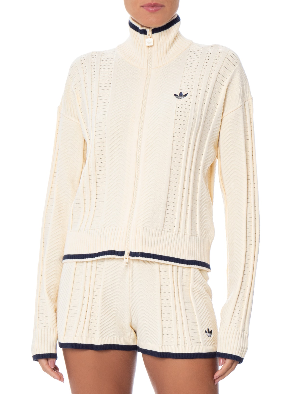 Casaco Feminino Gola Tricot Amarelo Adidas Originals