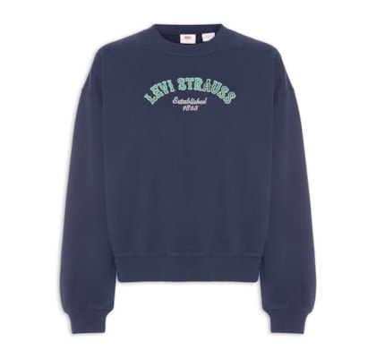 Casaco Feminino GR Boxy Crewneck - Azul