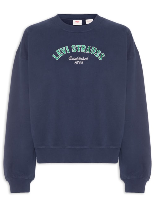 Casaco Feminino GR Boxy Crewneck - Azul