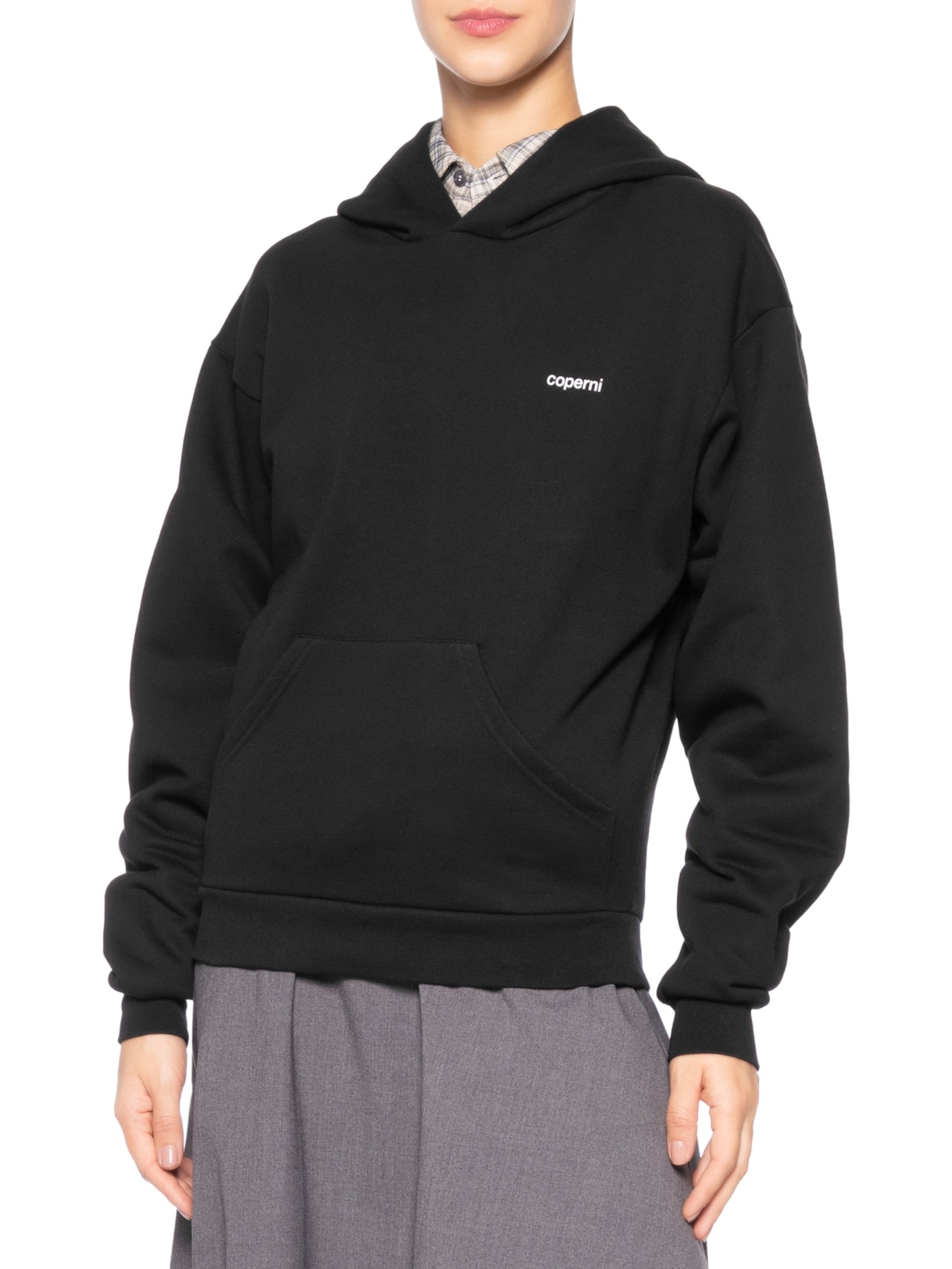 Casaco Feminino Horn Hoodie Preto Coperni