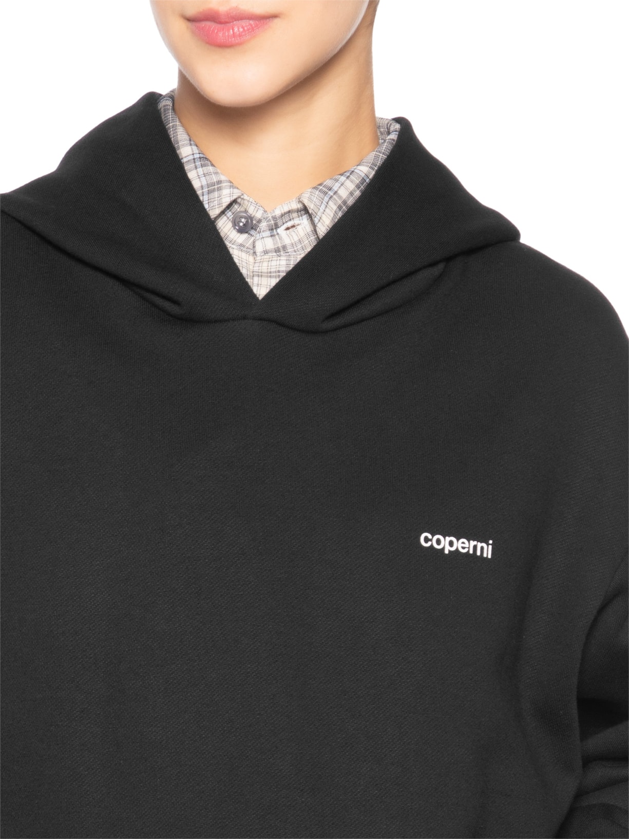 Casaco Feminino Horn Hoodie Preto Coperni