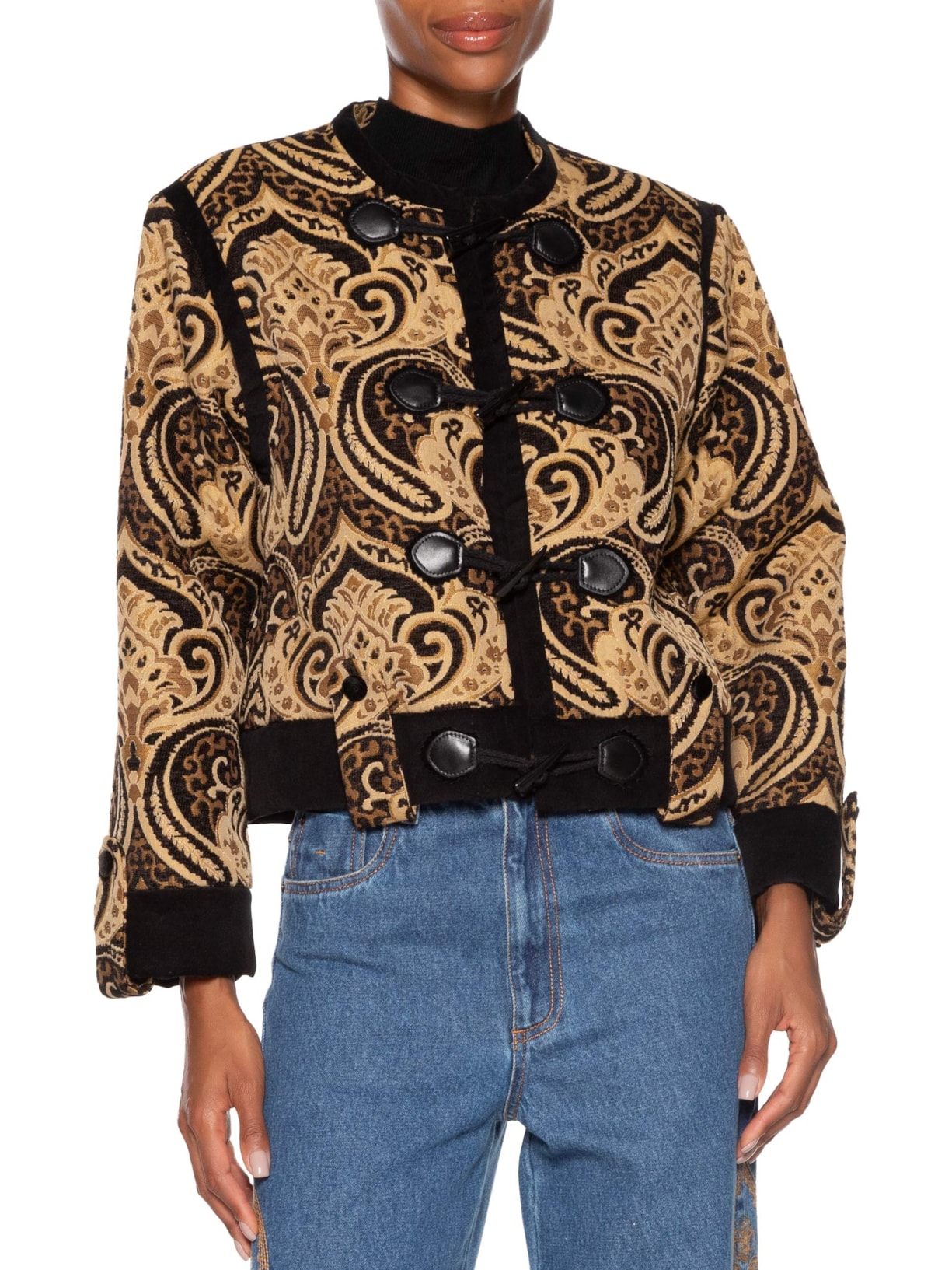 Casaco Feminino Jacq Paisley Aline Preto Nk