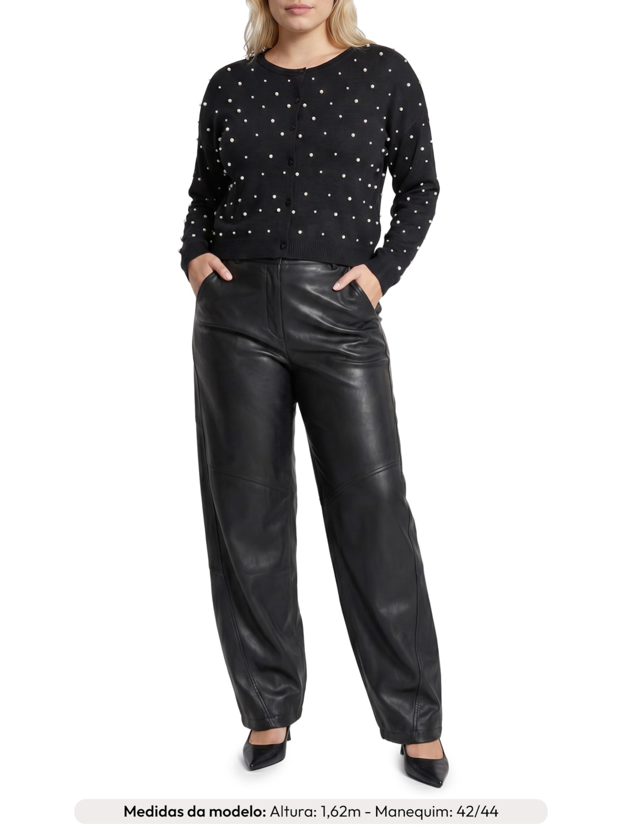 Casaco Feminino Jeane Preto Le Lis