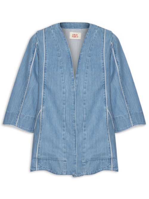 Casaco Feminino Jeans Venice - Azul