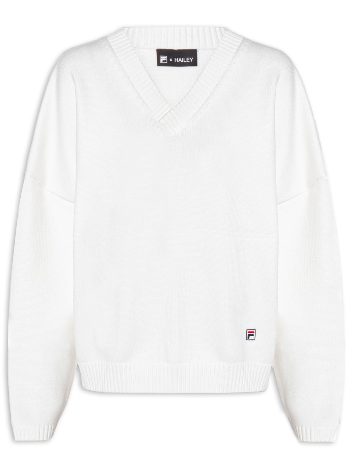 Casaco Feminino Knit Sweater - Branco