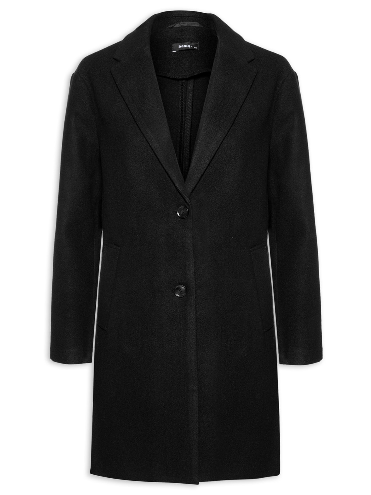 Casaco Feminino La Batida Alongado Basiq Preto - Main Image