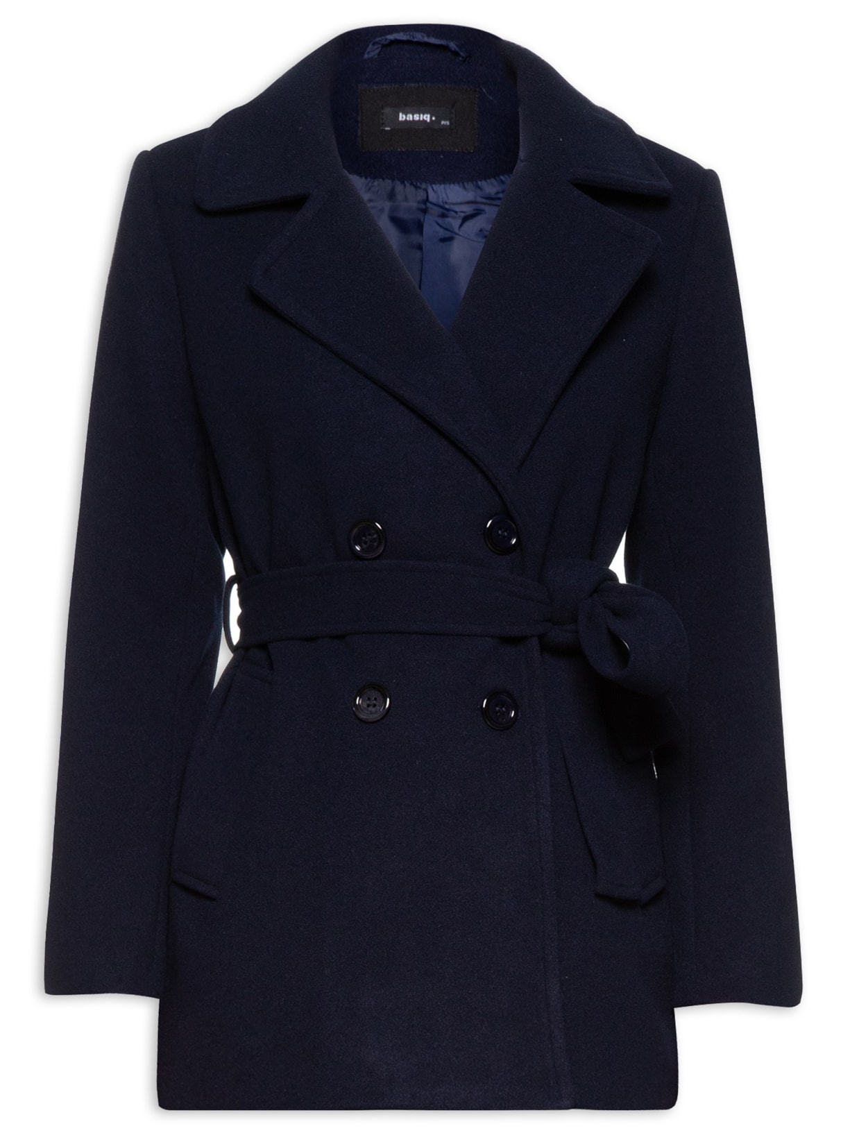 Casaco Feminino La Batida Com Cinto - Azul