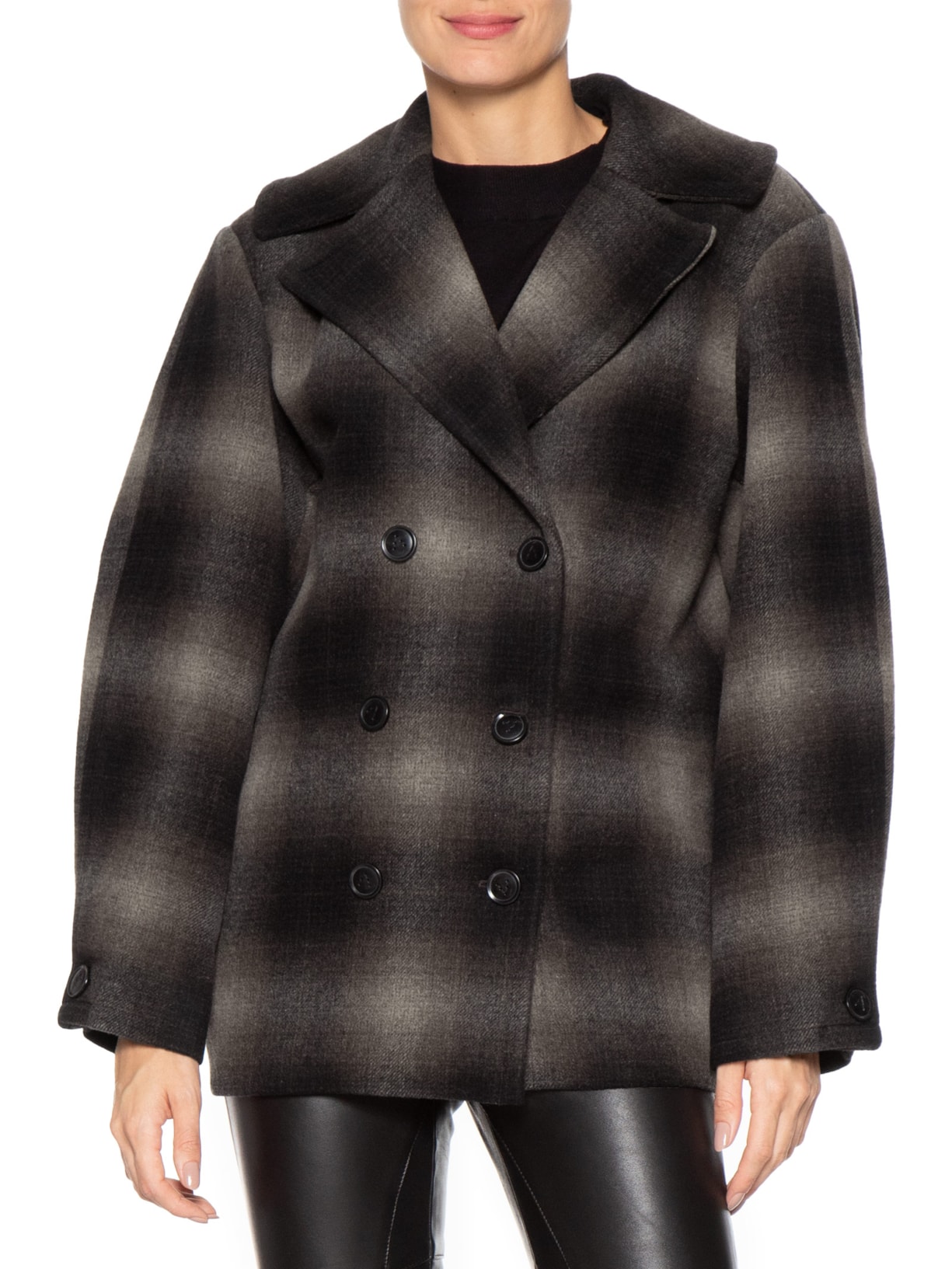 Casaco Feminino Lã Lisbeth Marrom Andrea Bogosian