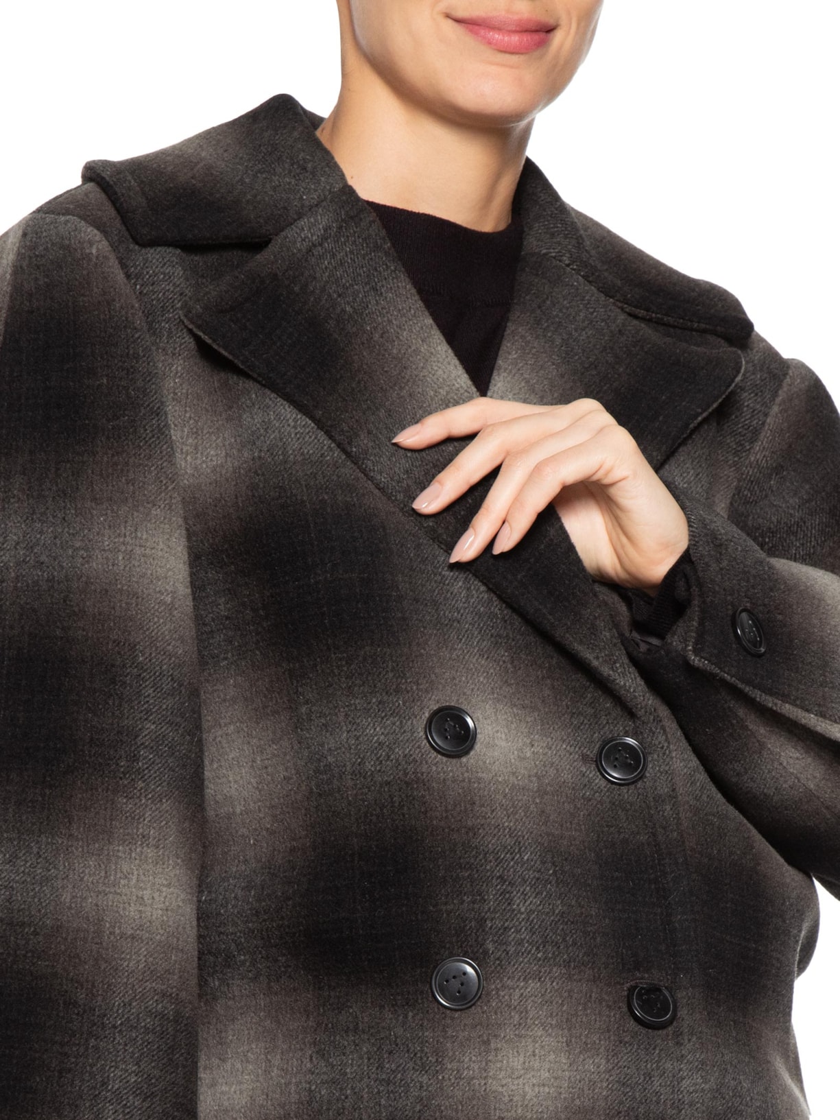 Casaco Feminino Lã Lisbeth Marrom Andrea Bogosian