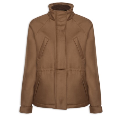 Casaco Feminino Lã Luisa - Marrom