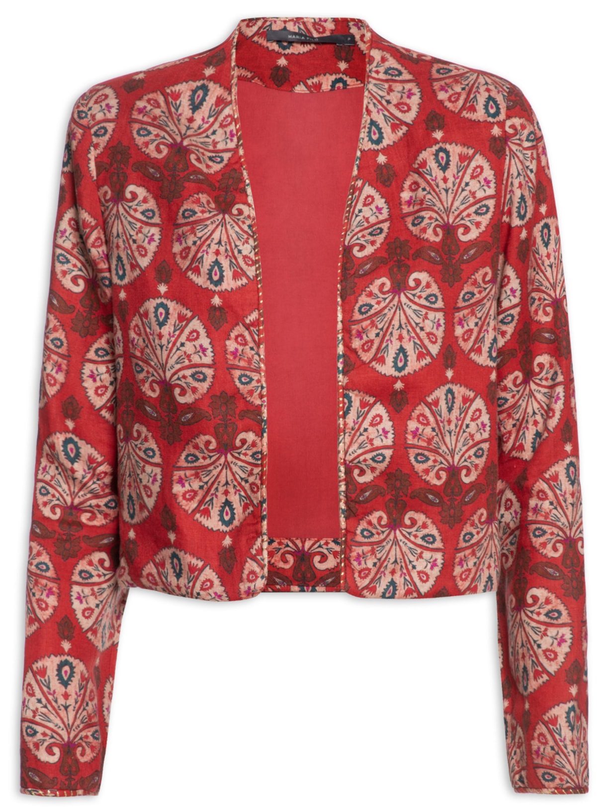 Casaco Feminino Linho Leque - Vermelho