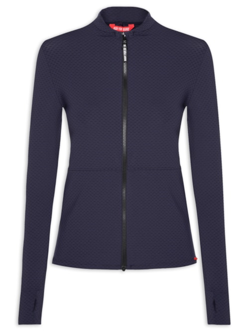 Casaco Feminino Liso - Azul