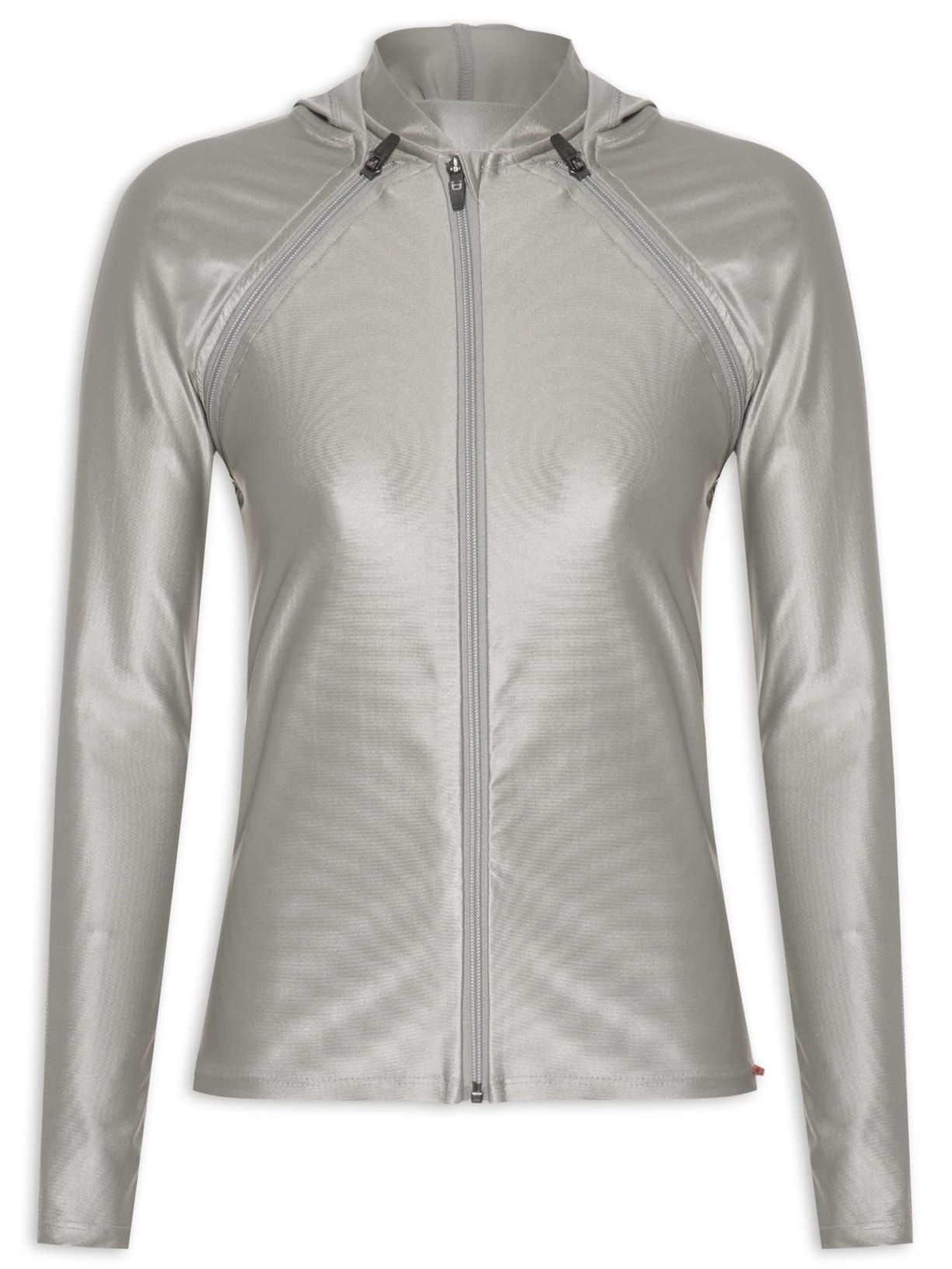 Casaco Feminino Liso - Cinza