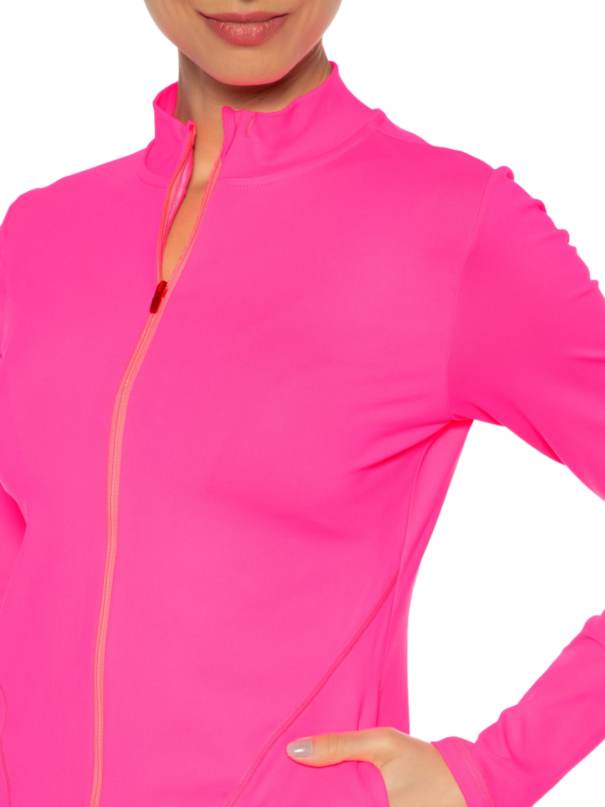 Casaco Feminino Liso Rosa Body For Sure